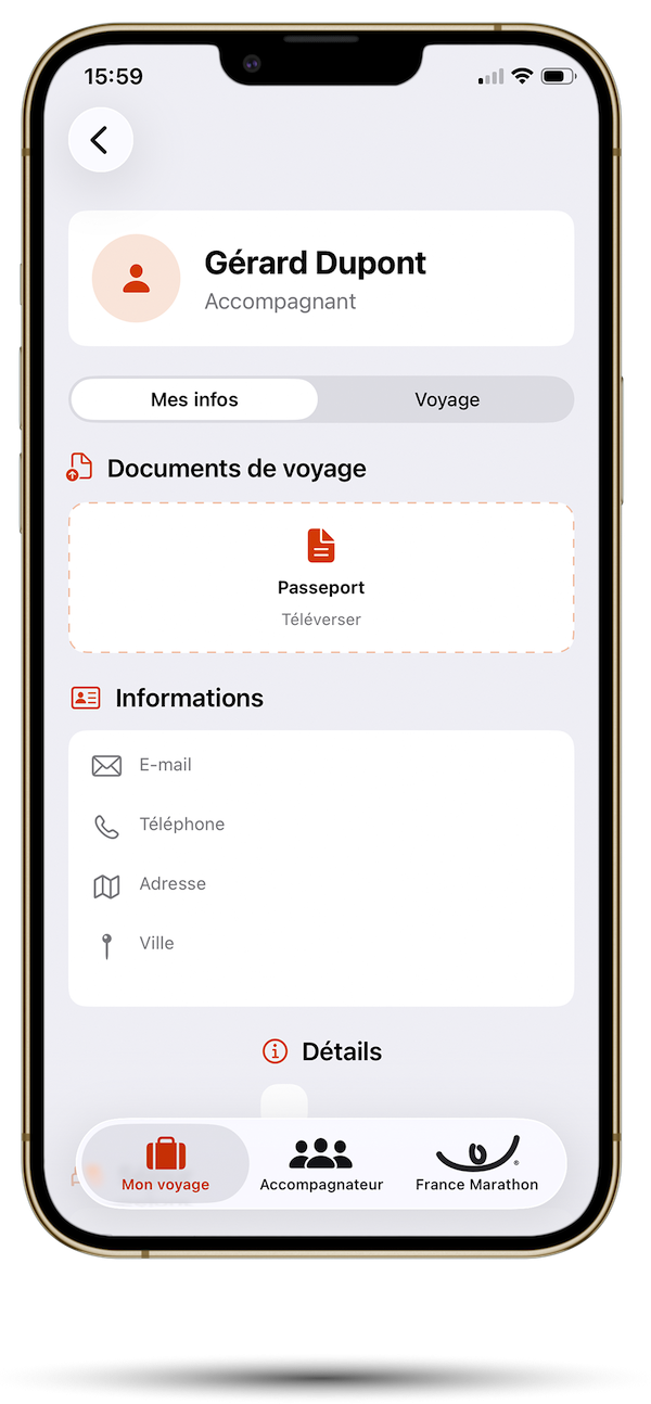 L'APPLICATION MOBILE