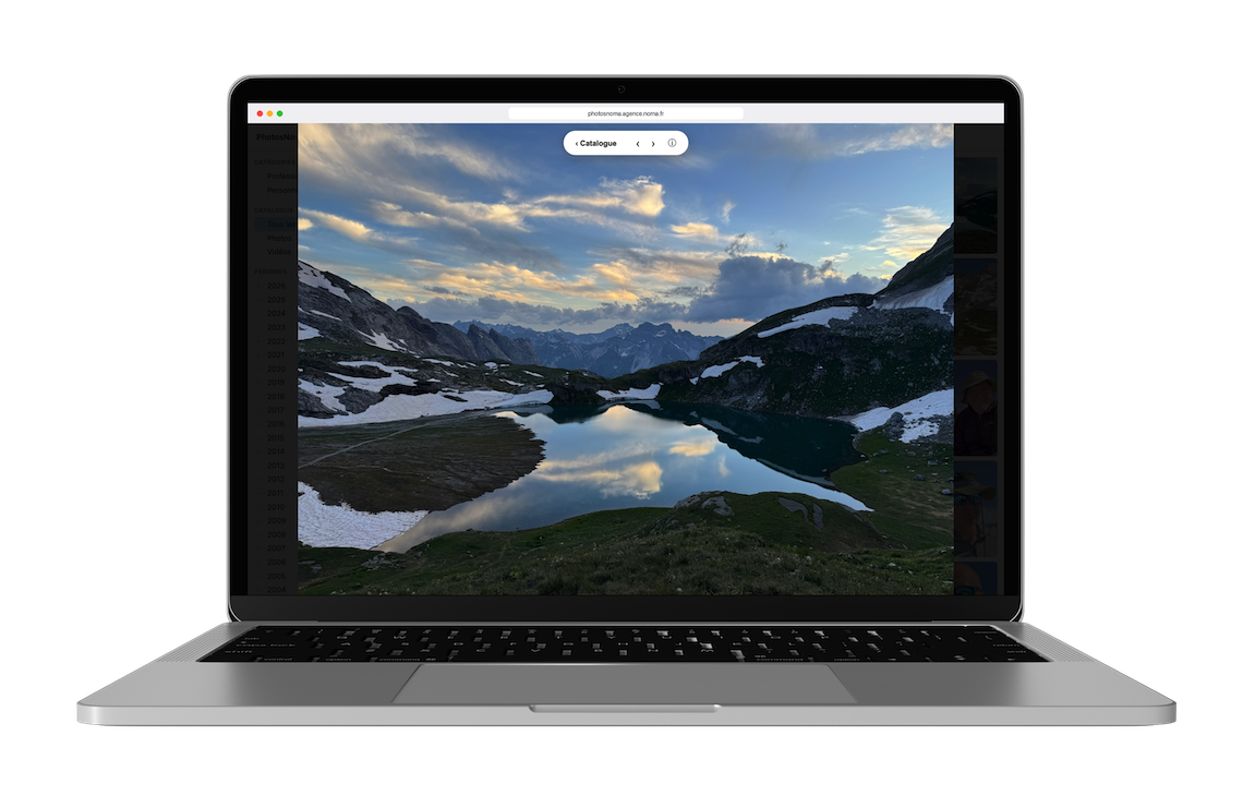 Le site de consultation, sur ordinateur