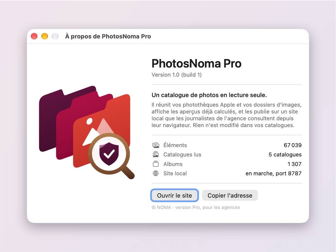 À propos de PhotosNoma Pro