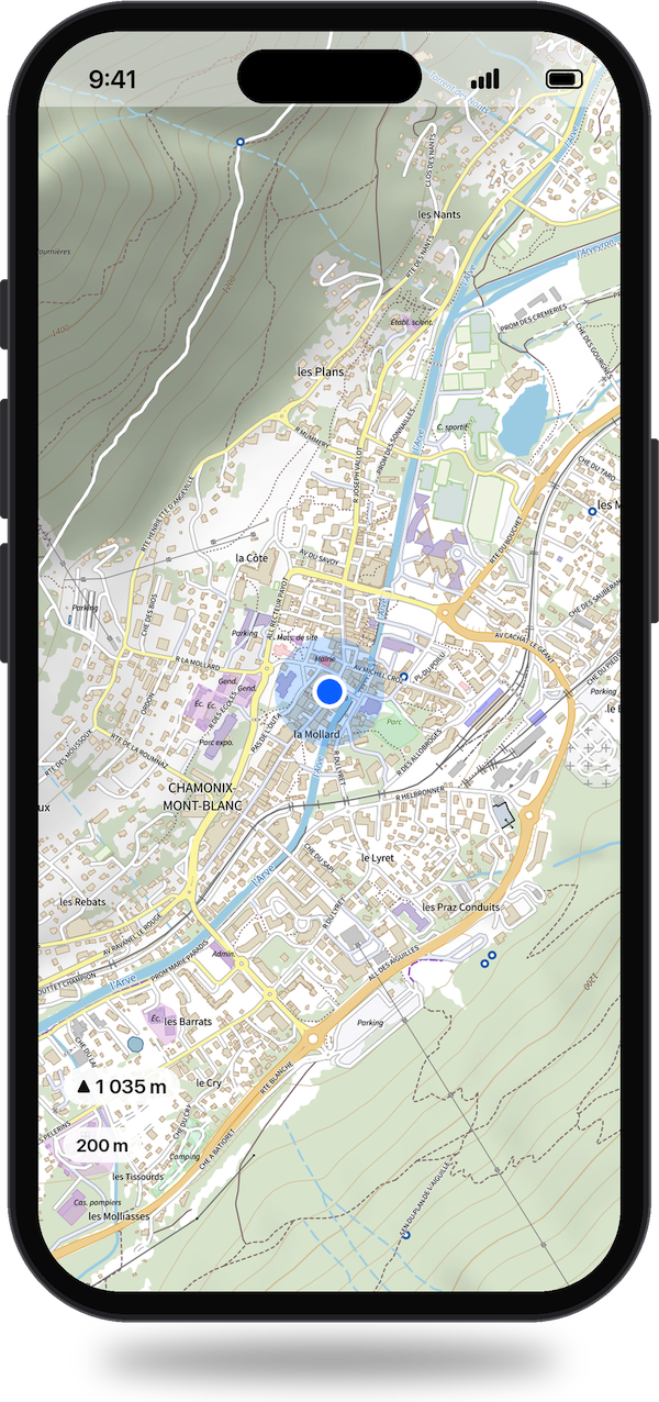 L'APPLICATION DE RANDONNÉE